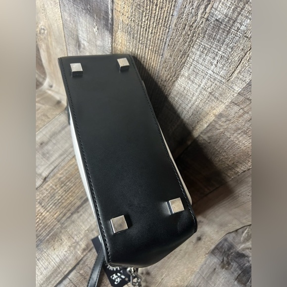 Charles & Keith black white vegan leather Crossbody bag - Picture 9 of 16